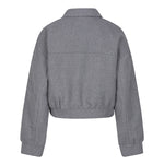 productfoto van het julia jacket van lofty manner in grijs.