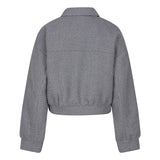 productfoto van het julia jacket van lofty manner in grijs.