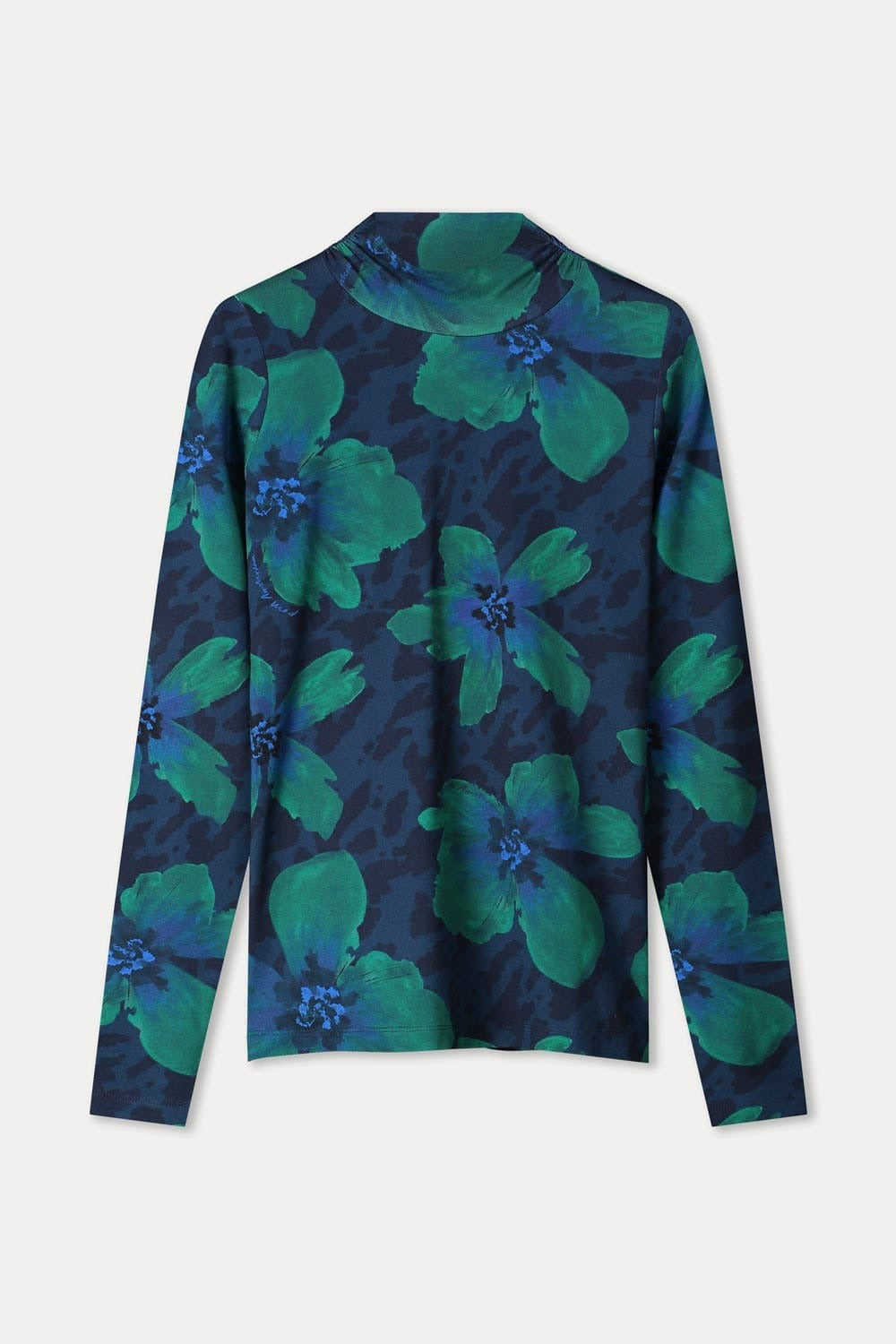 Productfoto coltop met tealgroene bloemen POM Amsterdam Romi | Jo&Co Club