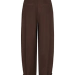 Donkerbruine ballonbroek met knooplipje Ydence Yoko – achterkant | Jo&Co Club