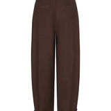 Donkerbruine ballonbroek met knooplipje Ydence Yoko – achterkant | Jo&Co Club