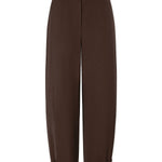 Donkerbruine ballonbroek met knooplipje Ydence Yoko – voorkant | Jo&Co Club