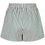 Achteraanzicht van de gestreepte Belle short van Ydence – elastische band en luchtige pasvorm voor zomers comfort.