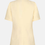 Vrijstaande productfoto achterkant van Ydence Blazer Lucille in soft yellow | Jo&Co Club