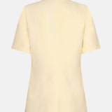 Vrijstaande productfoto achterkant van Ydence Blazer Lucille in soft yellow | Jo&Co Club