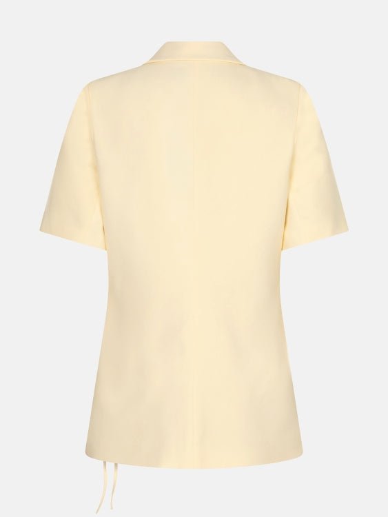 Vrijstaande productfoto achterkant van Ydence Blazer Lucille in soft yellow | Jo&Co Club