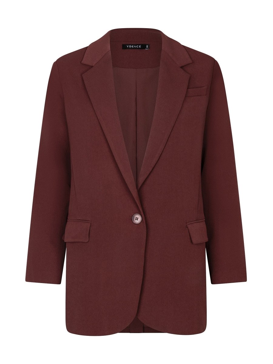 productfoto maisie blazer ydence bruin voorkant.
