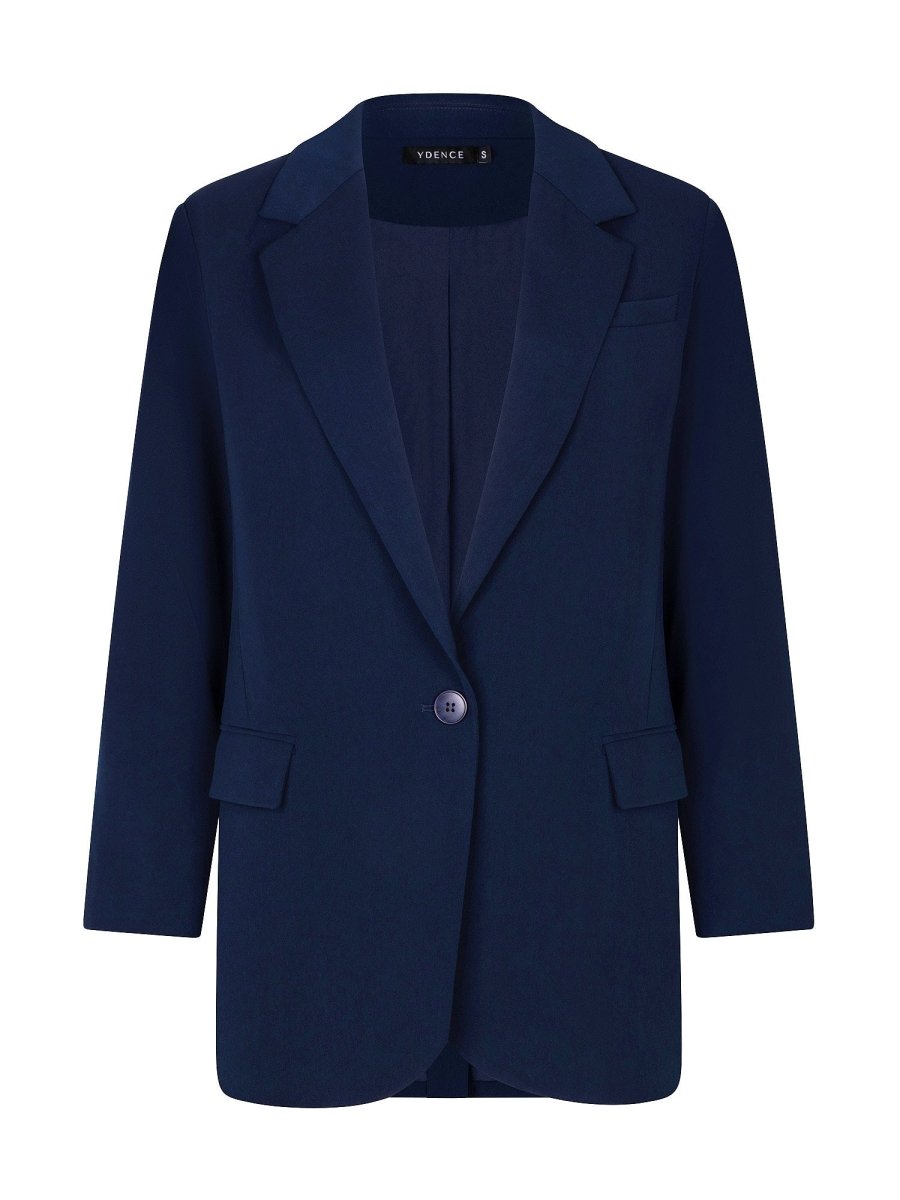 productoto maisie blazer navy blauw voorkant.
