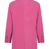 Ydence Blazer Maisie | Roze in Fel fuchsia roze, Rechte, lange pasvorm
