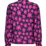 Ydence Blouse Alyssa Navy Flower – Blouses van Ydence, kleur XS, maat | Jo&Co