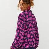 Ydence Blouse Alyssa Navy Flower – Blouses van Ydence, kleur XS, maat | Jo&Co