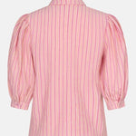 Vrijstaande productfoto achterkant Ydence Blouse Annabella Pink stripe | Jo&Co Club