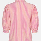 Vrijstaande productfoto achterkant Ydence Blouse Annabella Pink stripe | Jo&Co Club