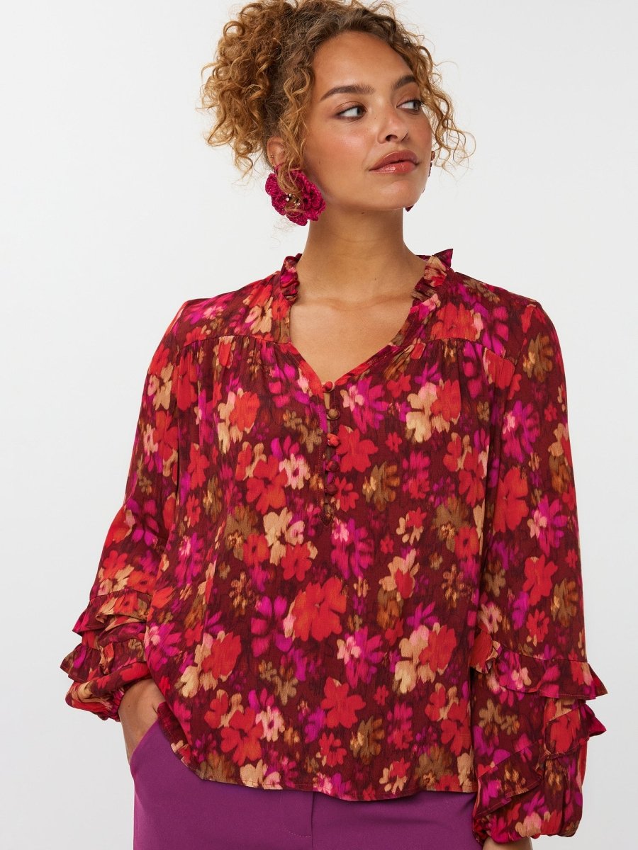 Ydence Blouse Ellie – Blouses van Ydence, kleur XS, maat | Jo&Co
