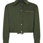 productfoto ydence blouse kess donkergroen voorkant