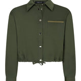 productfoto ydence blouse kess donkergroen voorkant