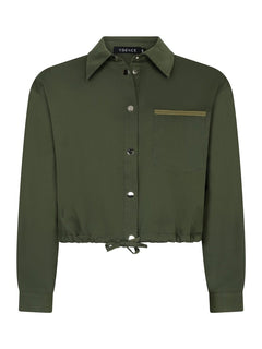 productfoto ydence blouse kess donkergroen voorkant