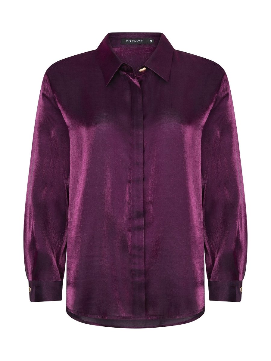 productfoto ydence blouse linsey aubergine voorkant.