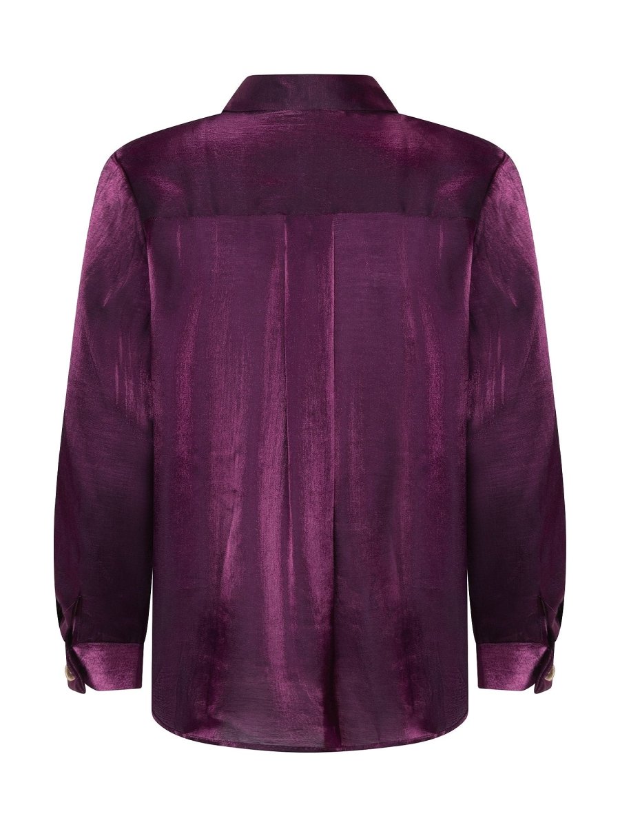 productfoto Ydence blouse lindsey burgundy achterkant.
