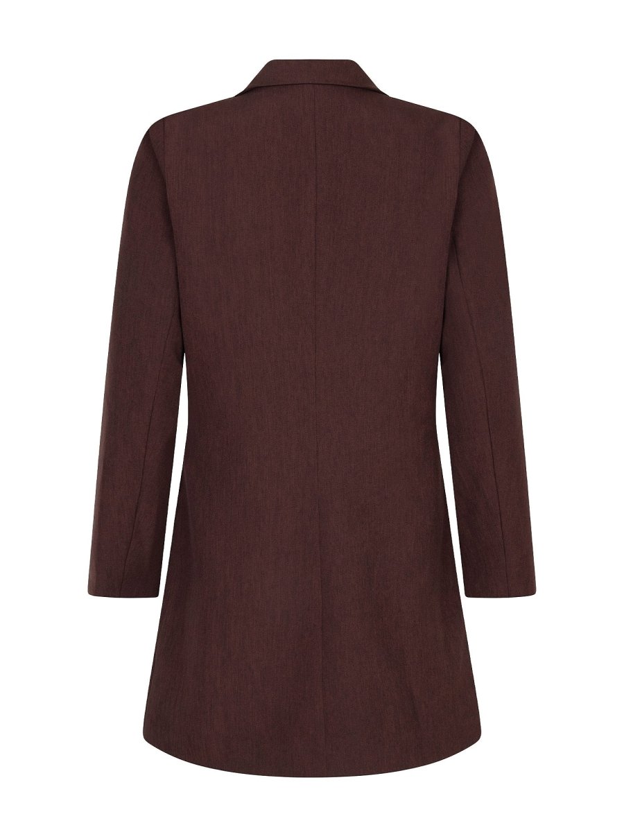 productfoto ydence april jurk bruin achterkant.