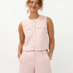 Tweedelige set in lichtroze tweed | Ydence Amanda | Jo&Co Club