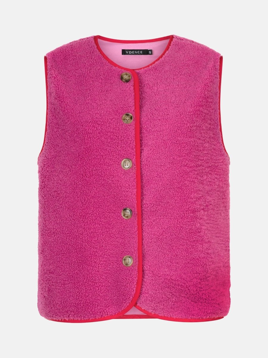 productfot van de voorkant van het teddy puck gilet van ydence.