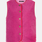 productfot van de voorkant van het teddy puck gilet van ydence.