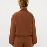 Jasje in camel | Ydence Davis | Jo&Co Club