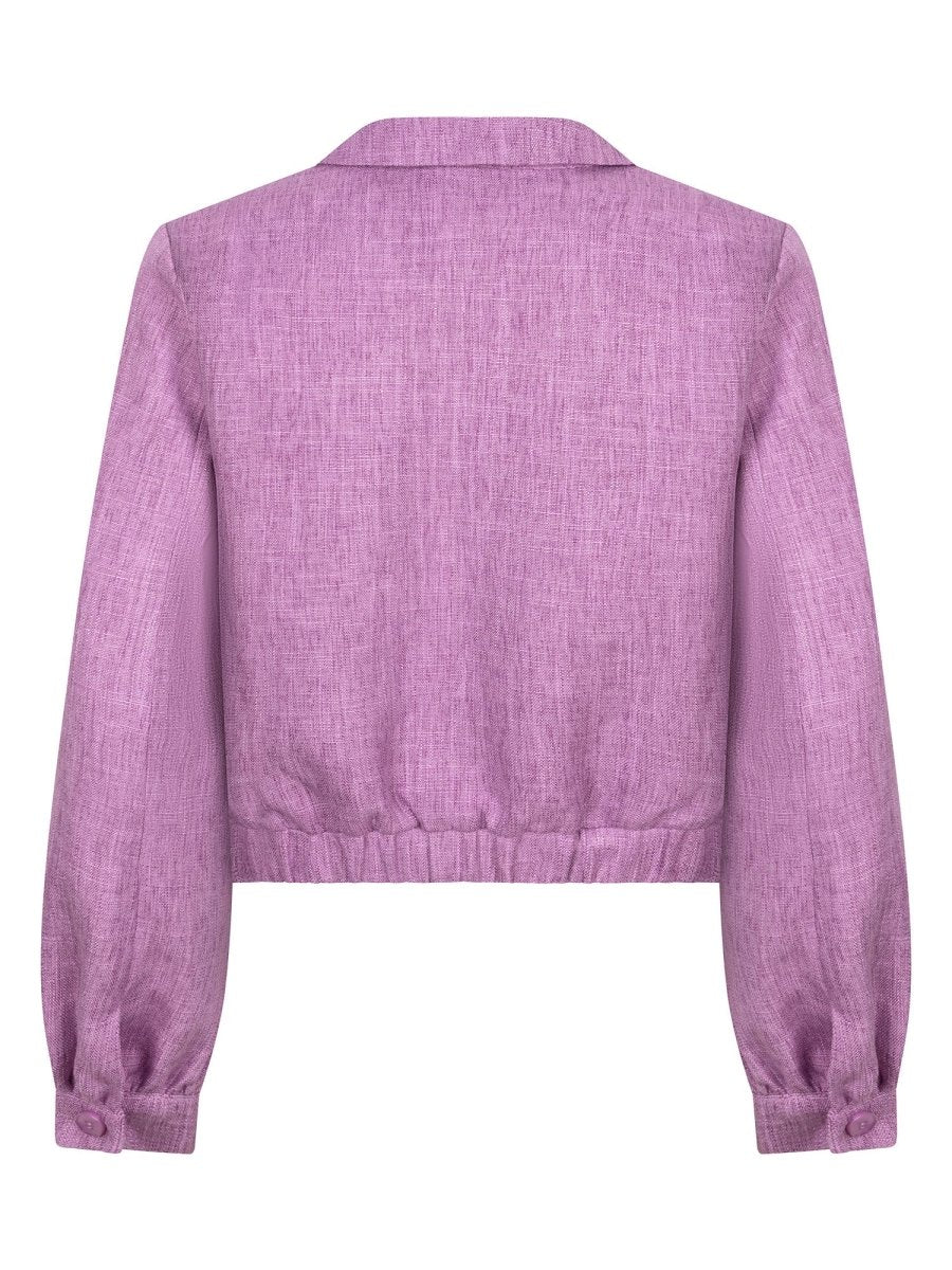 Ydence Jacket Jinte | Paars in lavendelpaars, losvallend