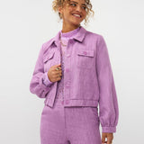 Ydence Jacket Jinte | Paars in Zacht lila (lavendel), relaxed fit