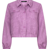 Ydence Jacket Jinte | Paars in Licht lavendelpaars, overshirt