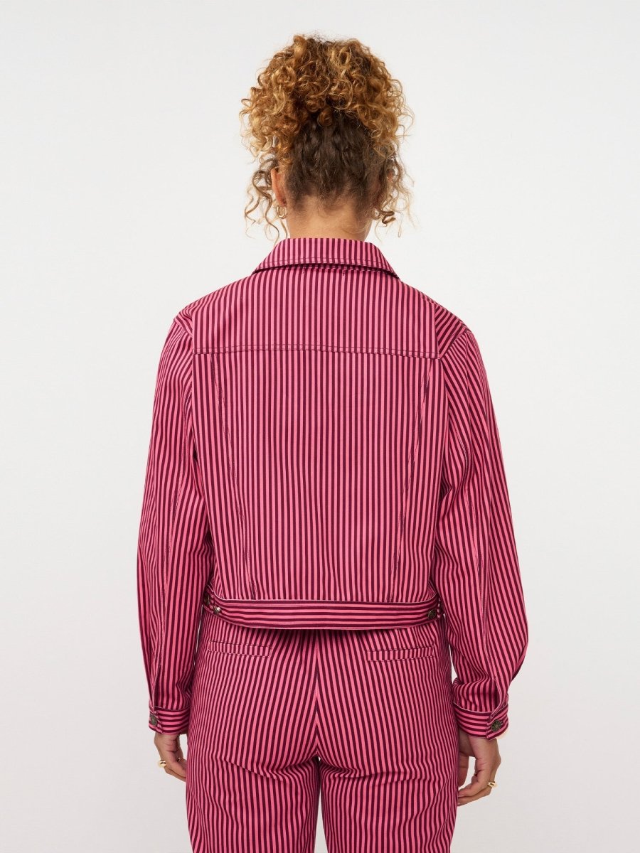 Ydence Jacket Kalina | Roze/Burgundy in Combinatie, rechtvallend