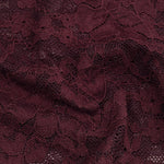 Pruimpaarse kanten top Ydence Rita – detail van de stof | Jo&Co Club