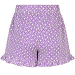 Achterzijde van de lila Ydence short Larissa met elastische tailleband.