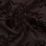 Bruine mesh top met fluwelen bloemen Ydence Brandy – detail van de stof | Jo&Co Club