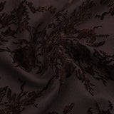 Bruine mesh top met fluwelen bloemen Ydence Brandy – detail van de stof | Jo&Co Club
