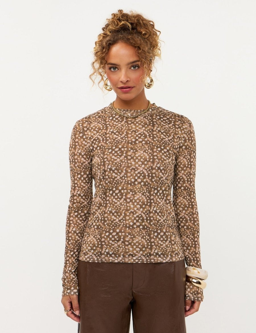 Model in mesh top met bambi print Ydence Willemijn | Jo&Co Club