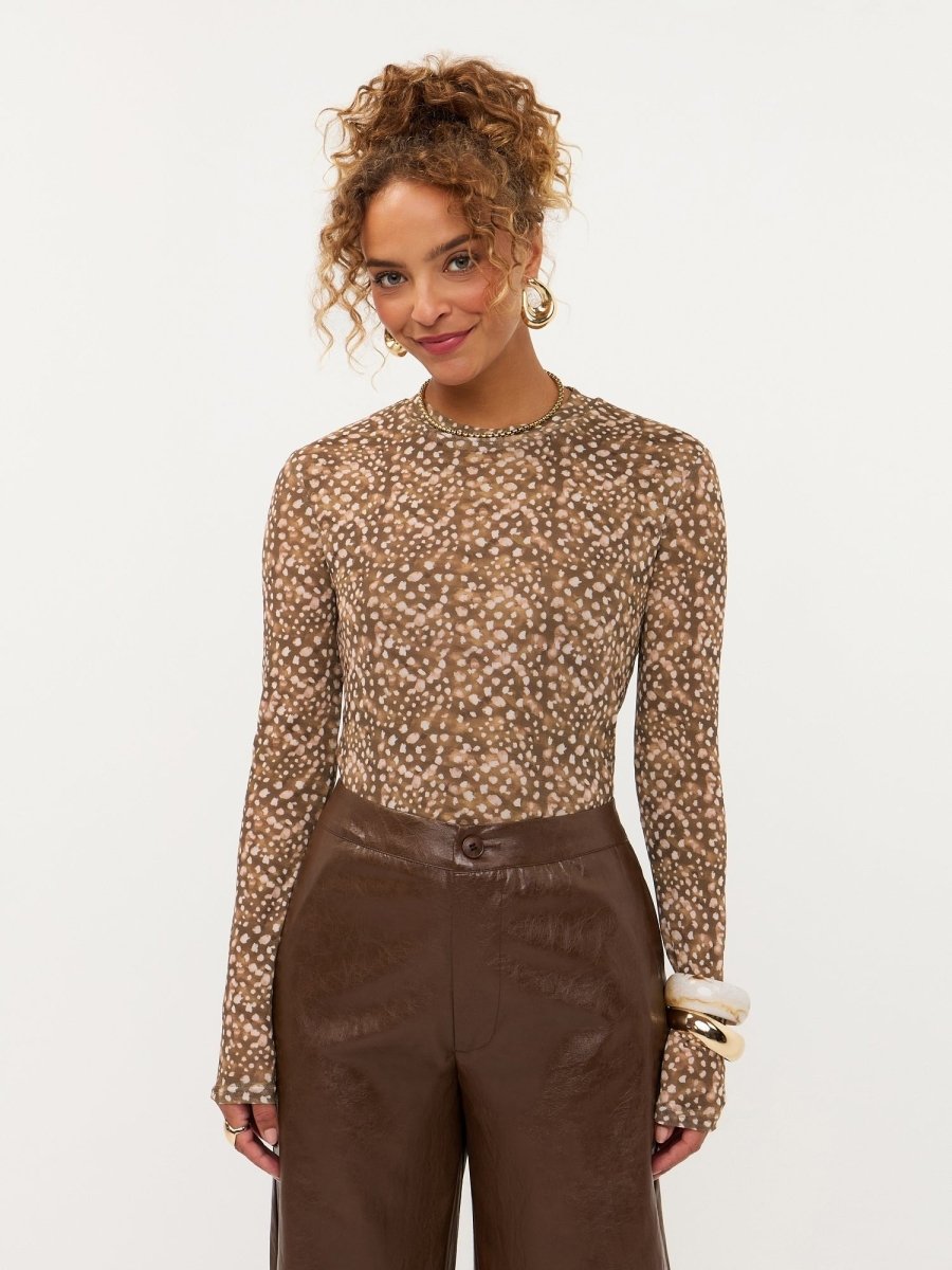 Model in mesh top met bambi print Ydence Willemijn | Jo&Co Club