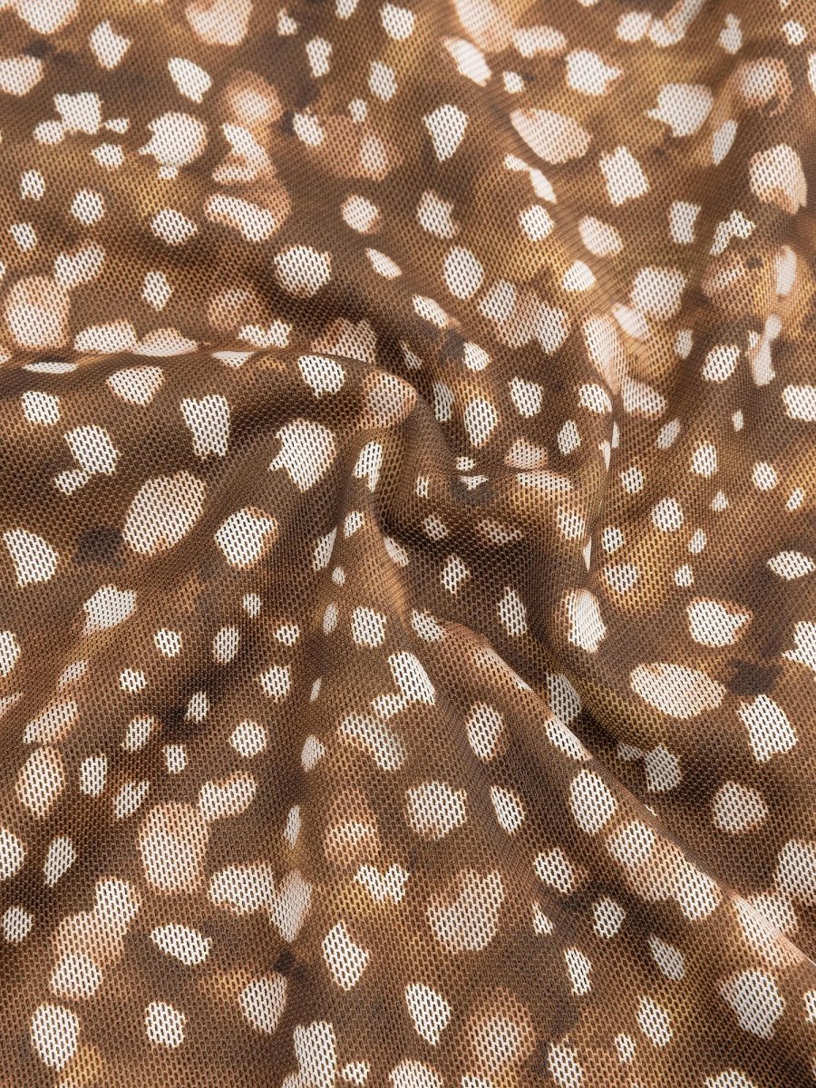 Mesh top met bambi print Ydence Willemijn – detail van de stof | Jo&Co Club
