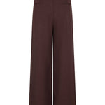 Roodbruine pantalon Ydence Dominique – achterkant | Jo&Co Club
