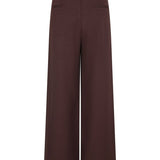 Roodbruine pantalon Ydence Dominique – achterkant | Jo&Co Club