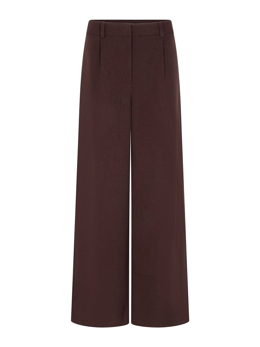 Roodbruine pantalon Ydence Dominique – voorkant | Jo&Co Club