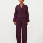 Broek in aubergine | Ydence Blythe | Jo&Co Club