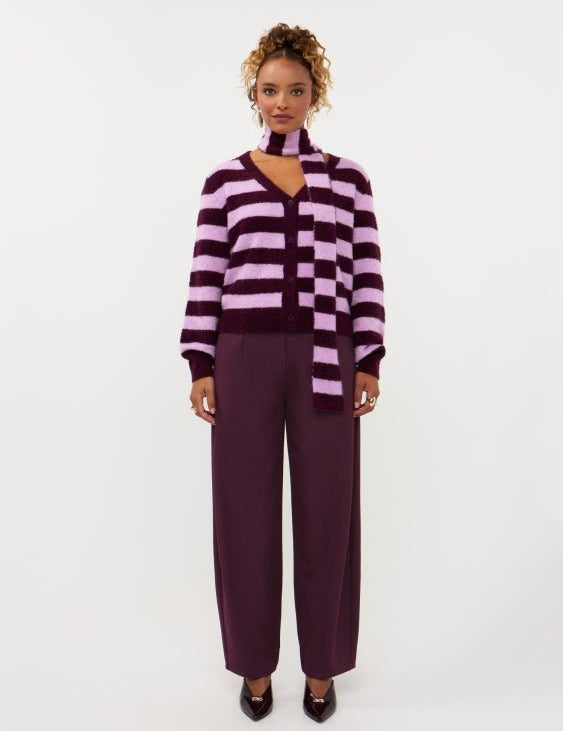 Broek in aubergine | Ydence Blythe | Jo&Co Club