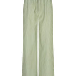Ydence Pants Bregje | Groen in licht, gedempt groen, broek met Wijde pijpen