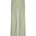Ydence Pants Celeste | Groen Geruit in Salgiegroen en wit, Wide leg, rechtvallend