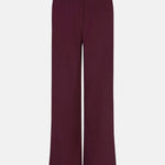 Productfoto van de voorkant van de solange pants van ydence in een burgundy kleur.