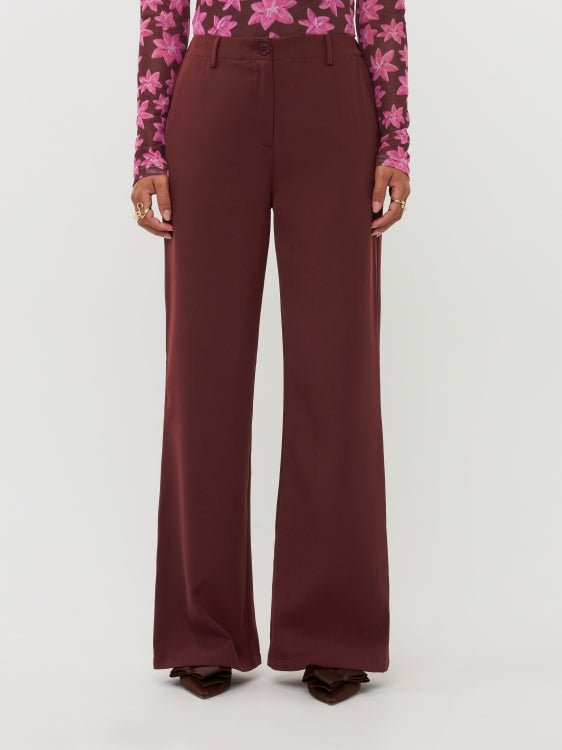 Ydence Pants Solange Brown – Broeken van Ydence, kleur XS, maat | Jo&Co