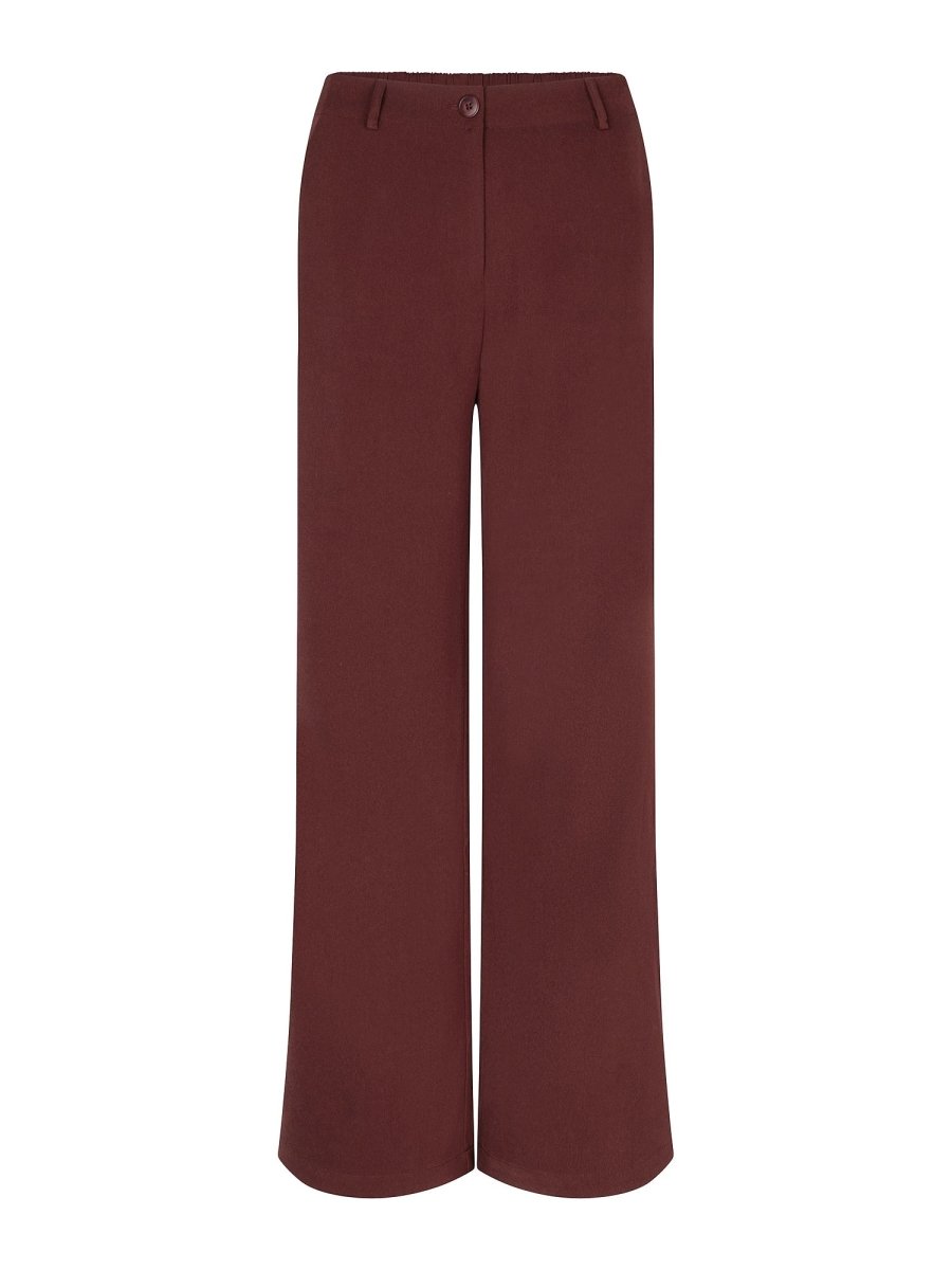 productfoto ydence solange pants bruin voorkant.