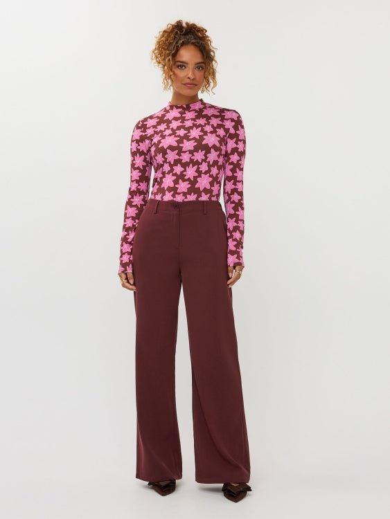 Ydence Pants Solange Brown – Broeken van Ydence, kleur XS, maat | Jo&Co